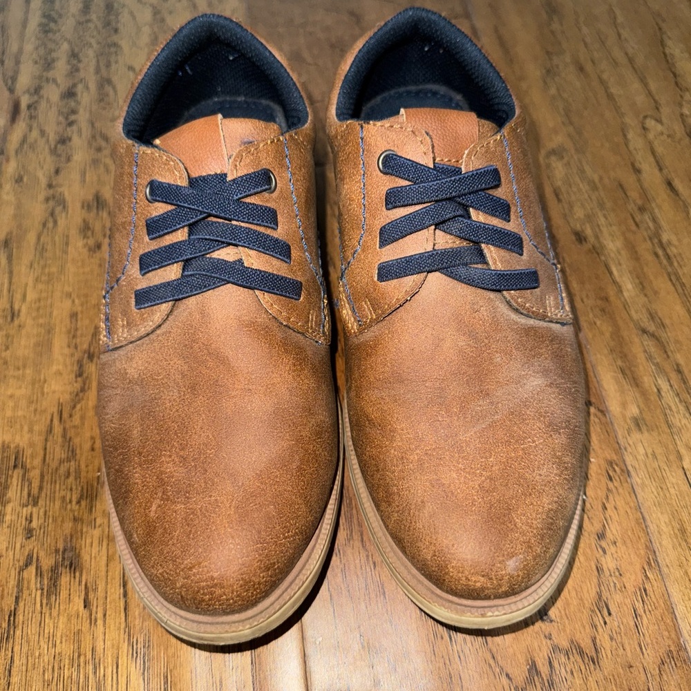 Little Boys Brown Dress Shoes